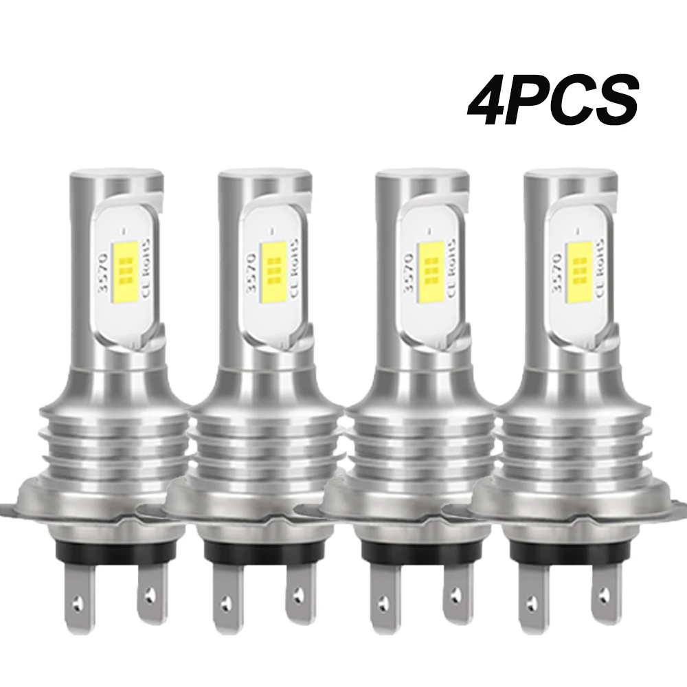 kf-Sfbf7c415bbb24ad8bb72f65922bb4640L 4PCS H7 LED Headlight KIT Combo Bulbs High Low Beam Super Bright White 6000K - Image 1