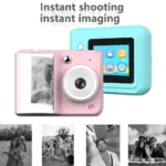 Children Digital Camera Instant Print Toys For Kids Thermal Print Camera HD 1080P Photo Printing Camera with 3 Rolls Print Paper